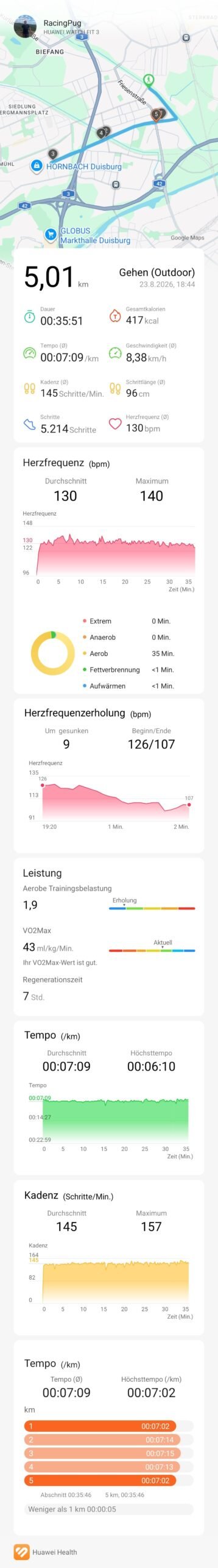 5,01 km am 23.08.2026
